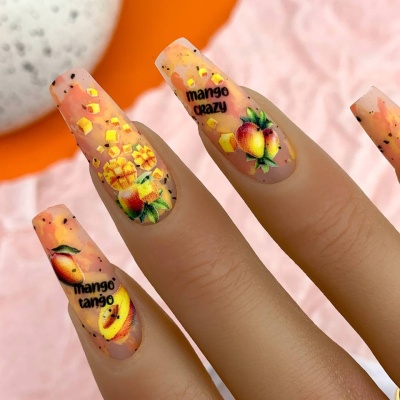 Слайдер-дизайн Crazy mango из каталога Цветные на любой фон, в интернет-магазине BPW.style